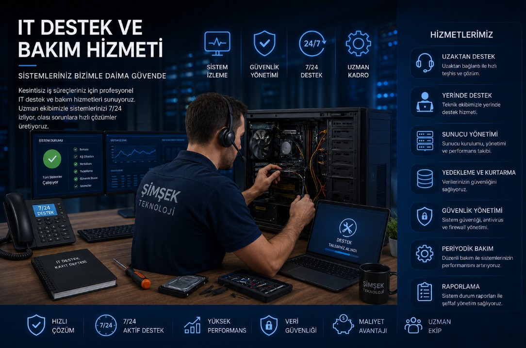  IT Destek ve Bakım Hizmeti 